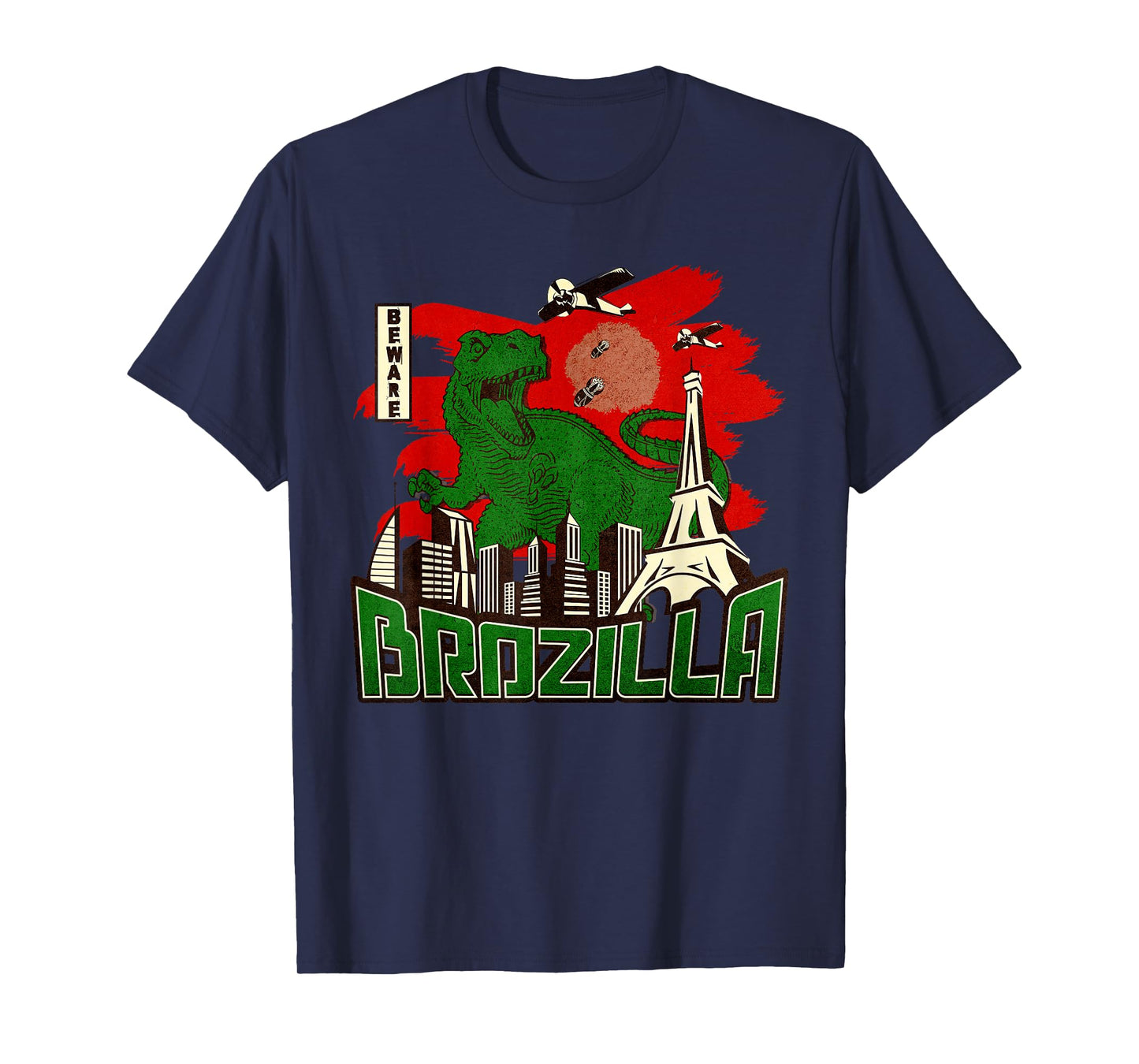 Brozilla Japanese Monster Big Brother or Little Brother Bro T-Shirt