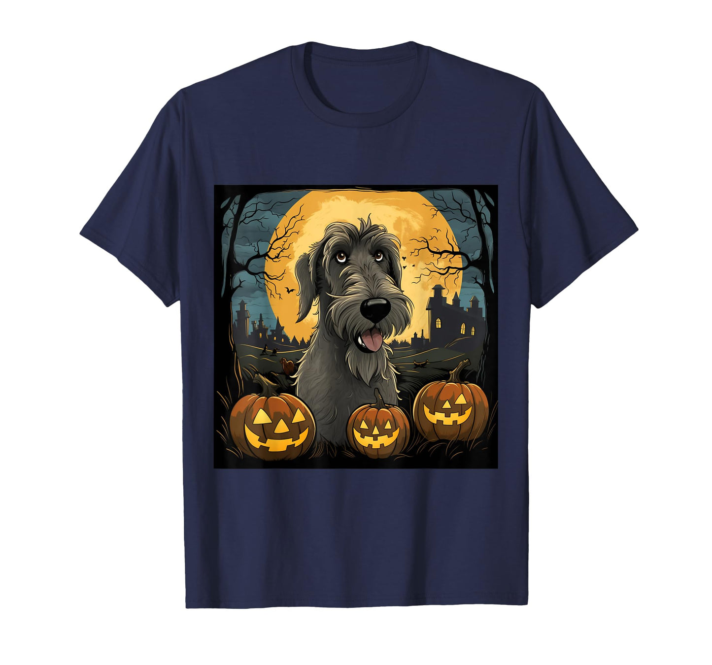 Halloween Irish Wolfhound - Irish Wolfhound Halloween T-Shirt