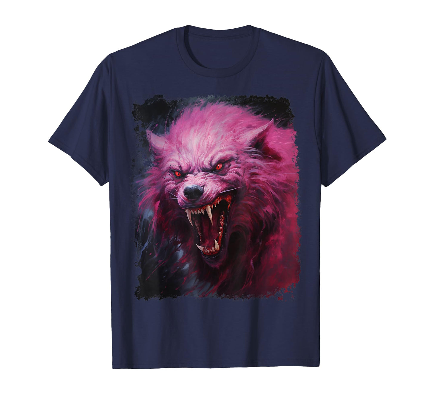 Werewolf Scary Pink Halloween T-Shirt
