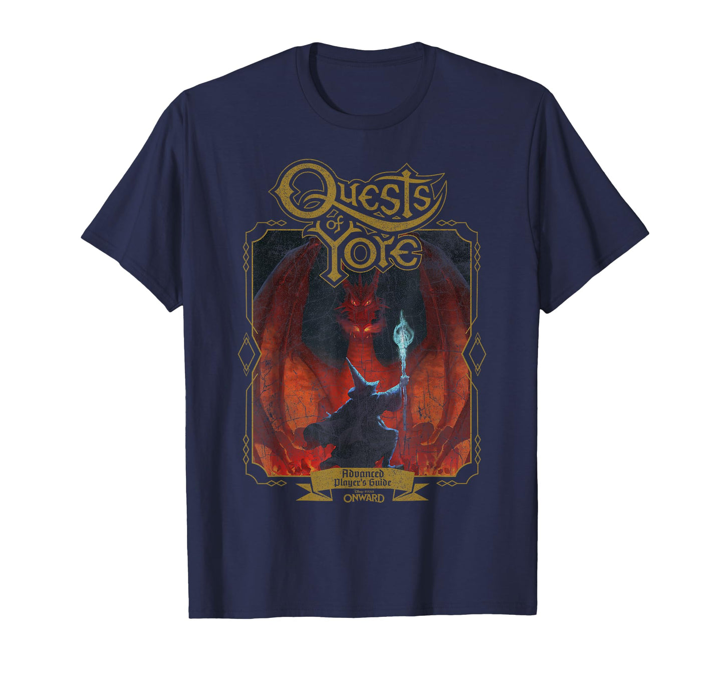 Disney Pixar Onward Quests Of Yore Advanced Player's Guide T-Shirt