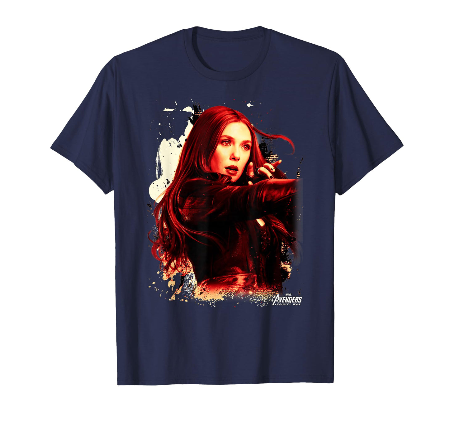 Marvel Infinity War Scarlet Witch Portrait Graphic T-Shirt T-Shirt