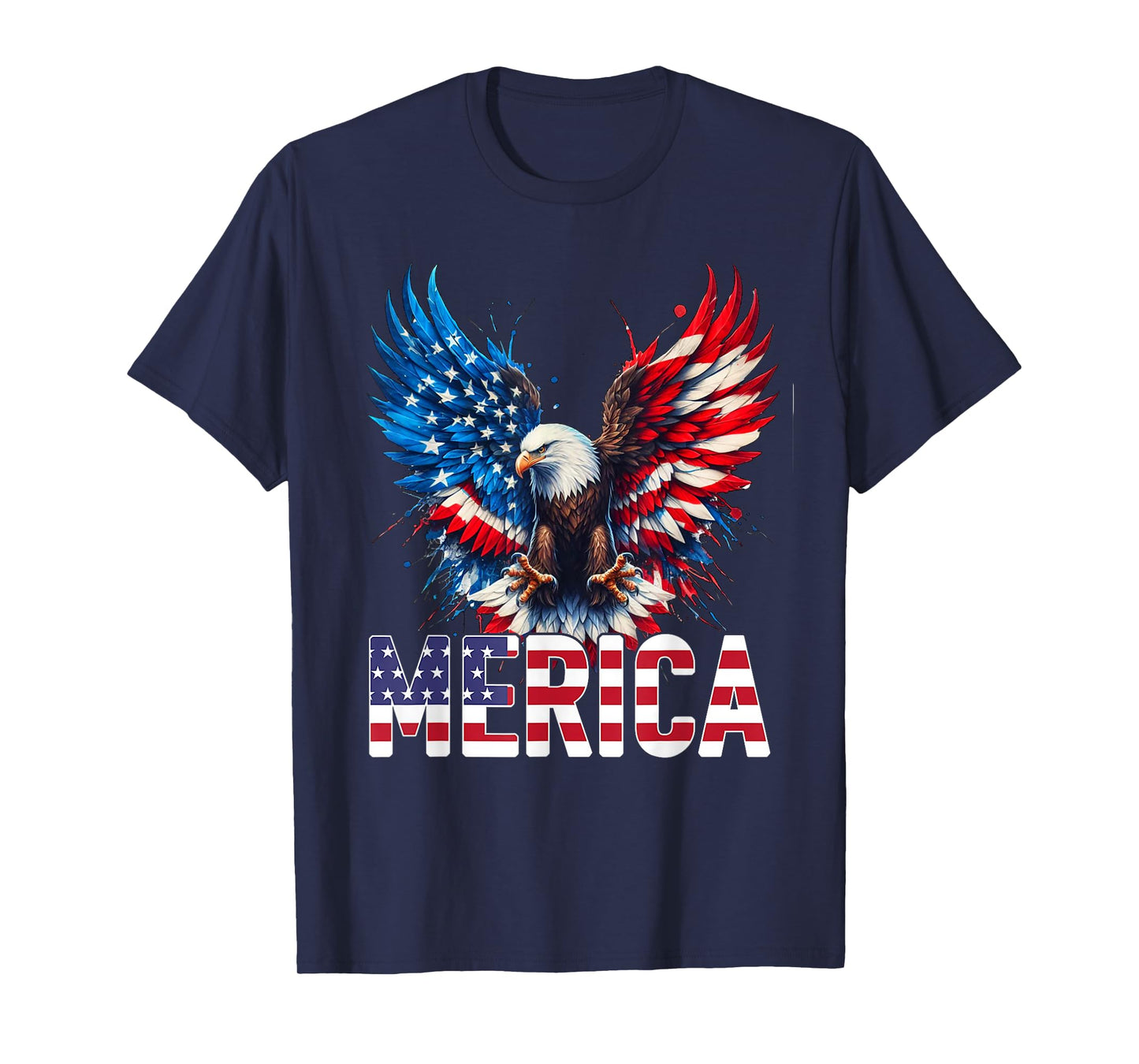Merica - Patriotic USA Eagle of Freedom - 4th of July T-Shirt