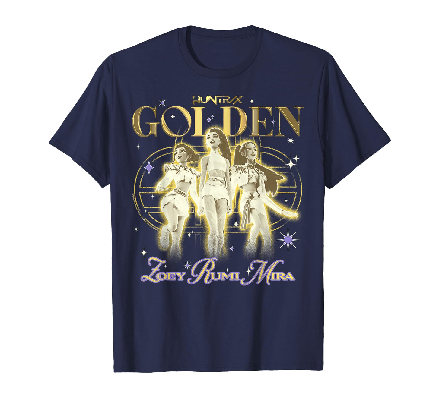 Kpop Demon Hunters Huntrix Golden Zoey Rumi Mira T-Shirt