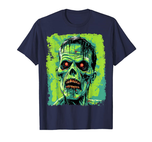 Green Zombie Undead Pop Art T-Shirt