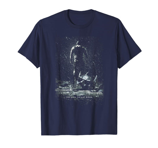 Batman Dark Knight Rises Bane Rain Poster T-Shirt Small