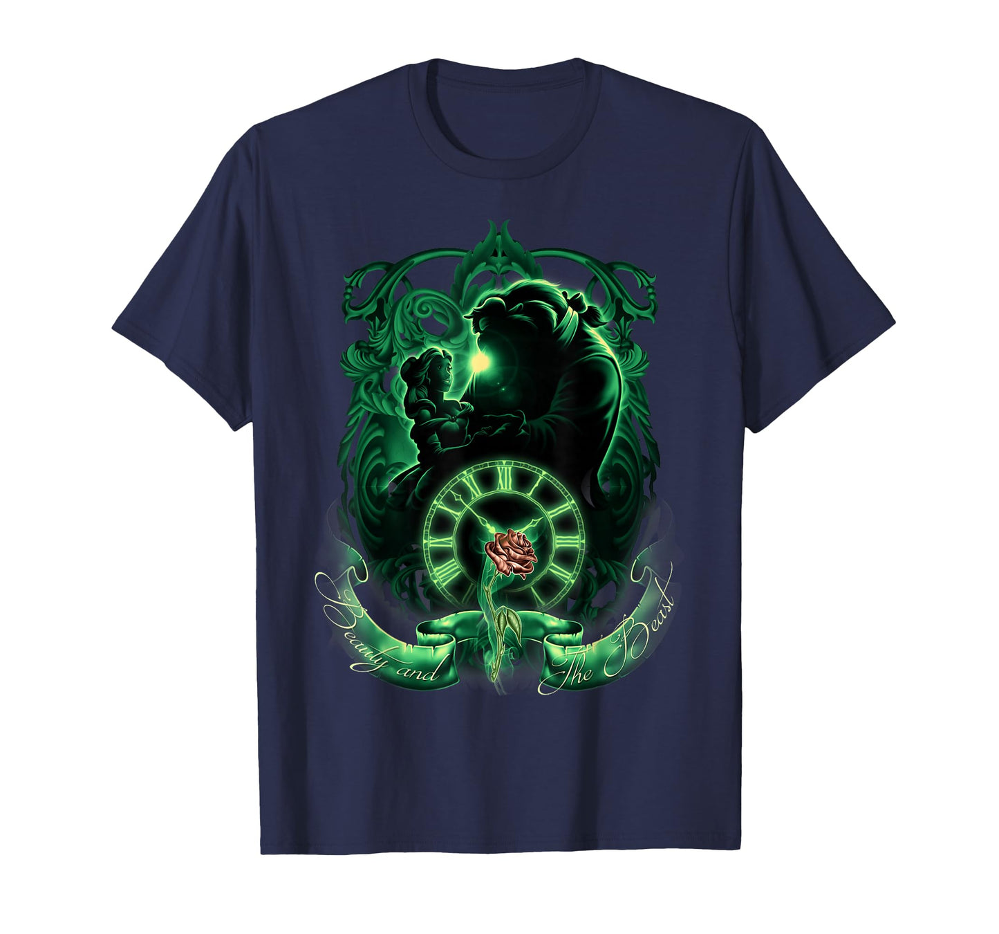 Disney Beauty and the Beast Glow Tale As Old As Time Poster T-Shirt