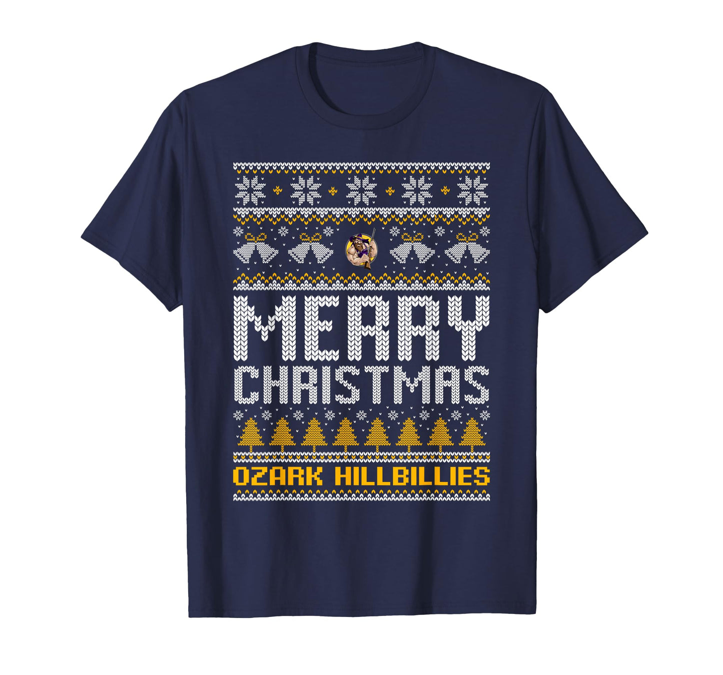 Ozark Hillbillies Logo Merry Christmas Ugly Sweater HS T-Shirt