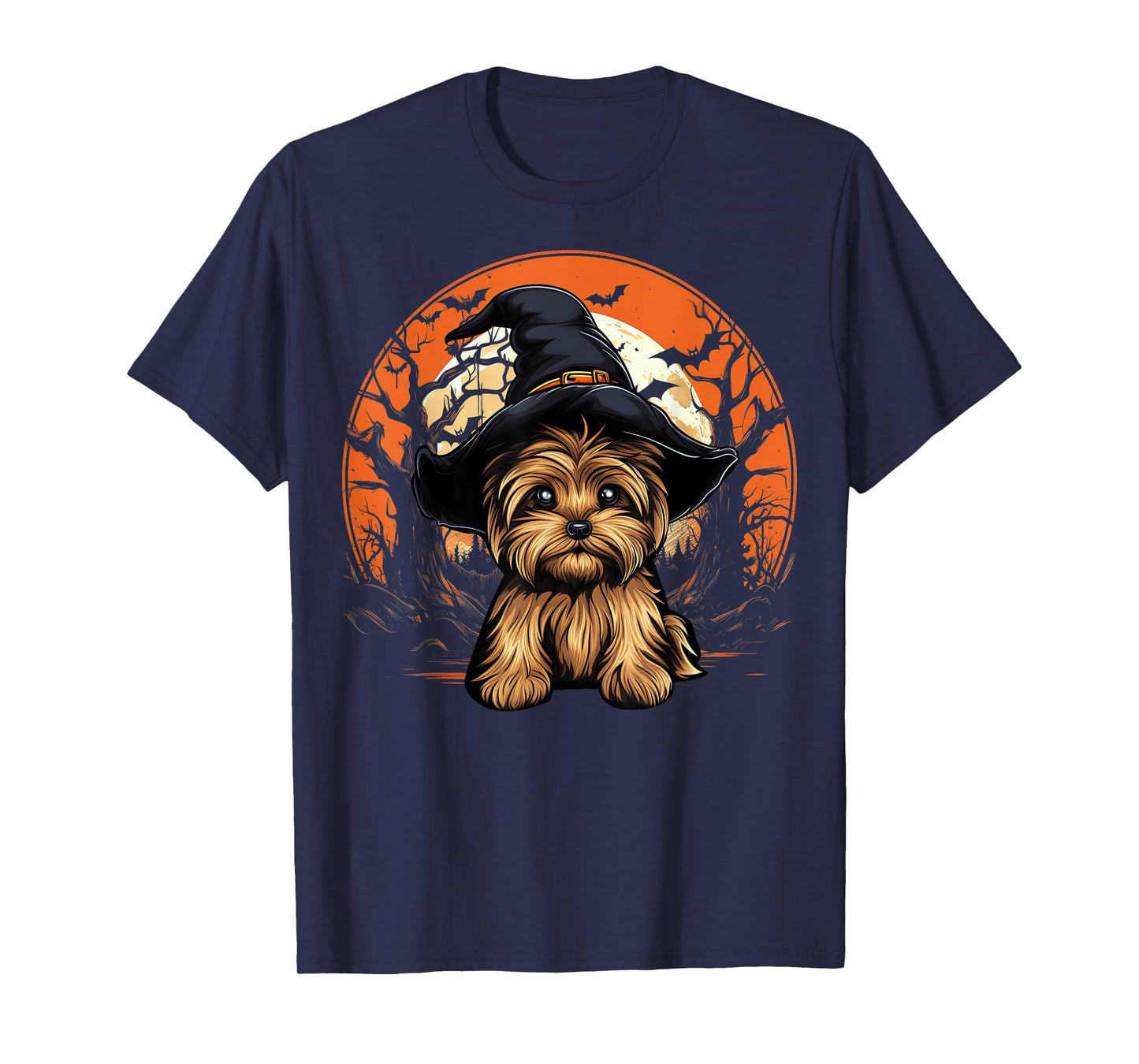 Yorkshire Terrier Dog Lover Halloween Spooky Ghost Costume T-Shirt