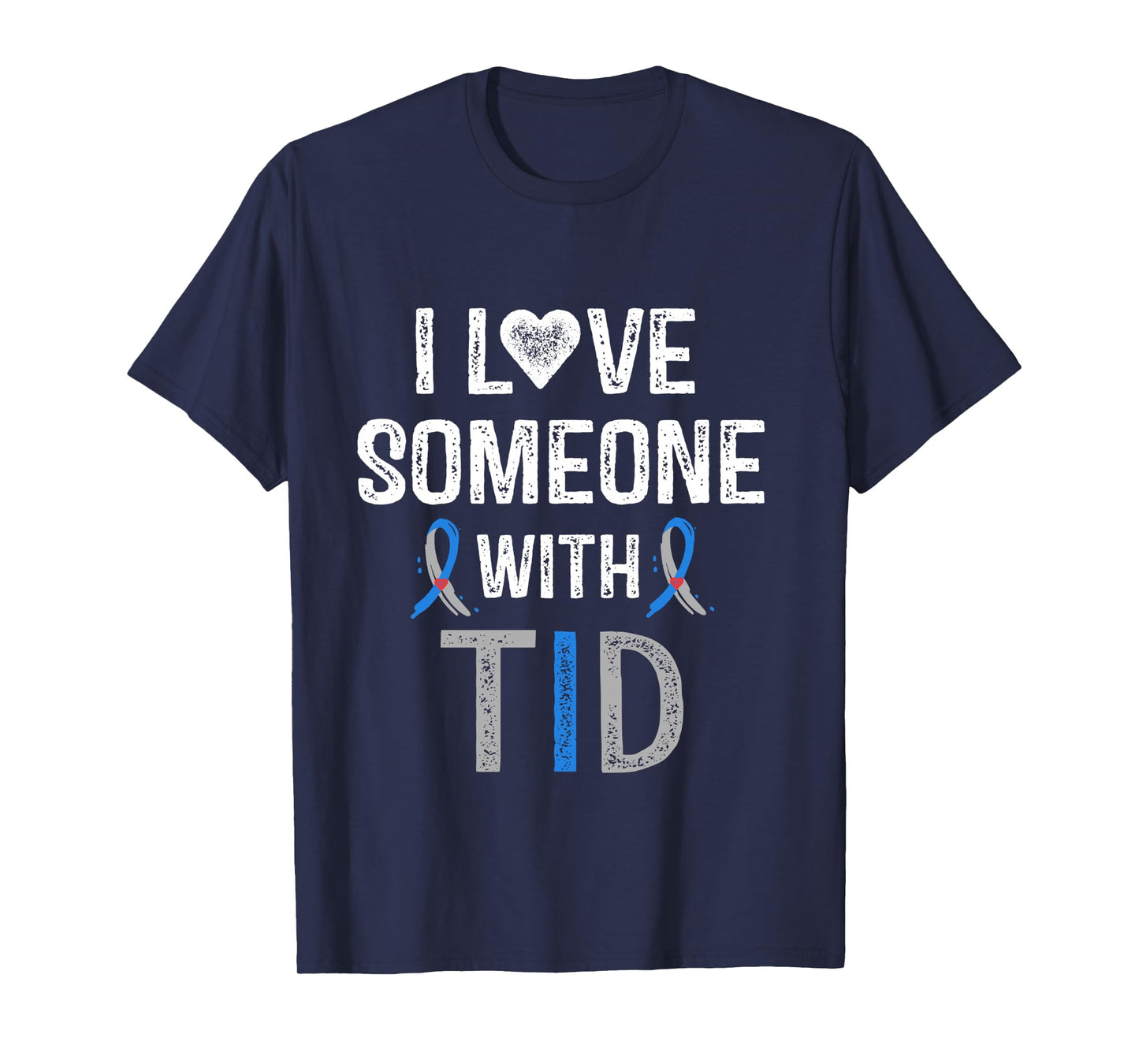 I Love Someone With T1D Shirt Type 1 Diabetes Awareness Gift Long Sleeve T-Shirt