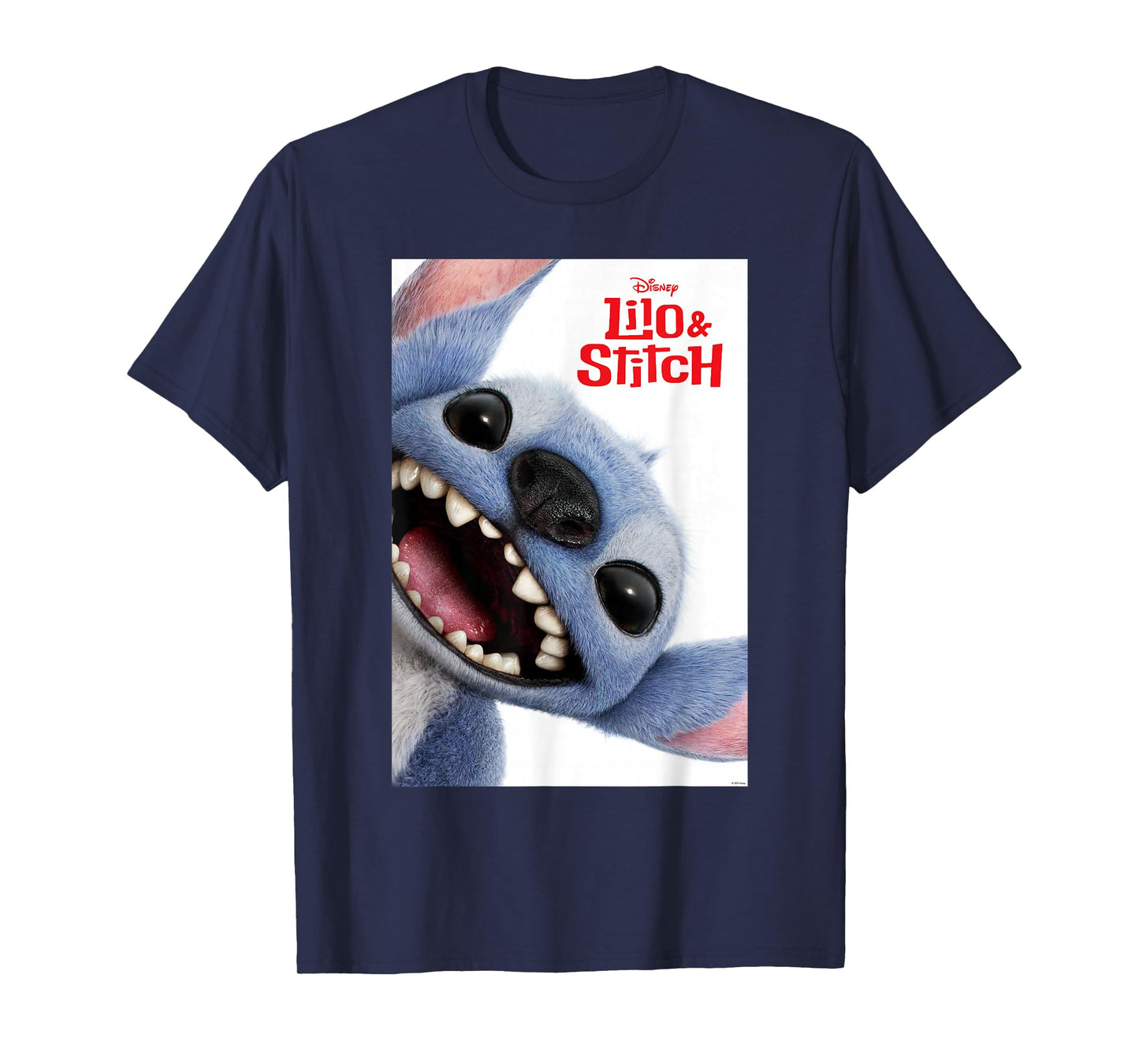 Disney Lilo & Stitch Big Stitch Face Movie Poster T-Shirt