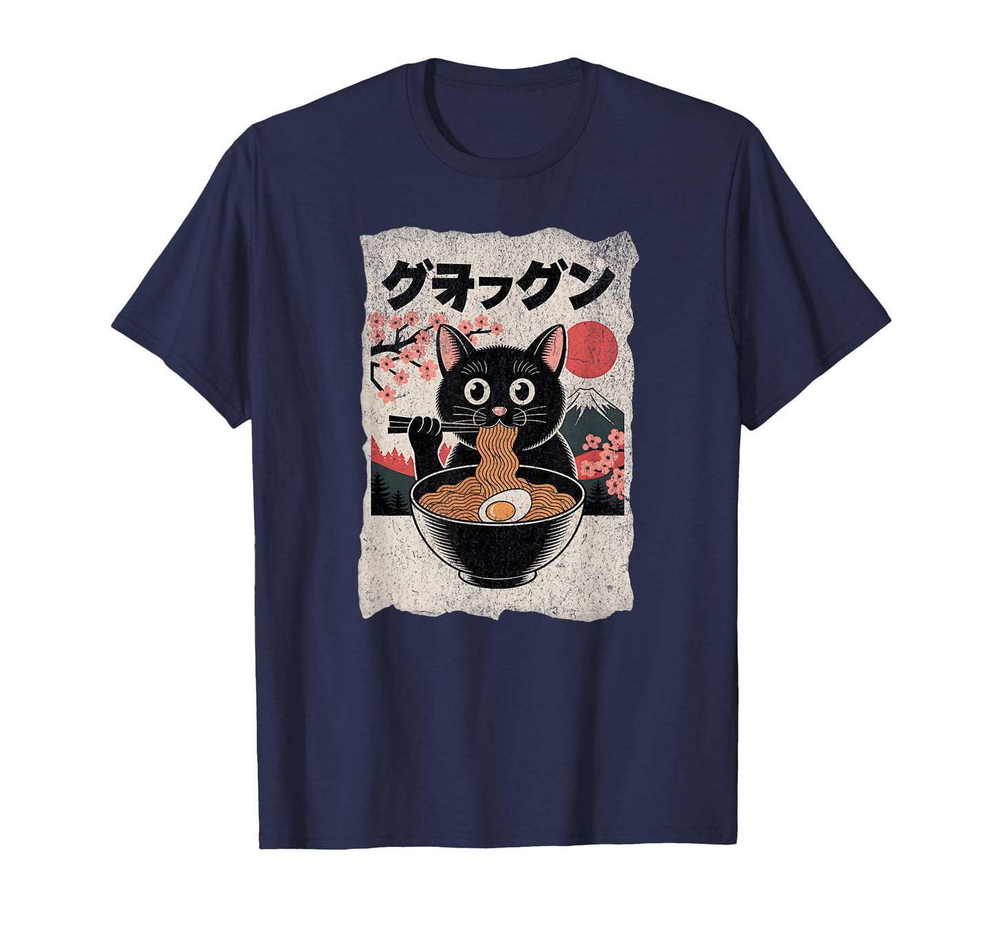 Cat Eating Ramen Japanese Ramen Cat Japan Anime Cat Ramen T-Shirt