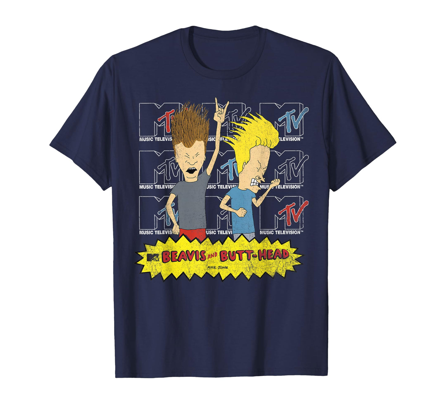 MTV Beavis and Butt-Head Rock Out Logos T-Shirt