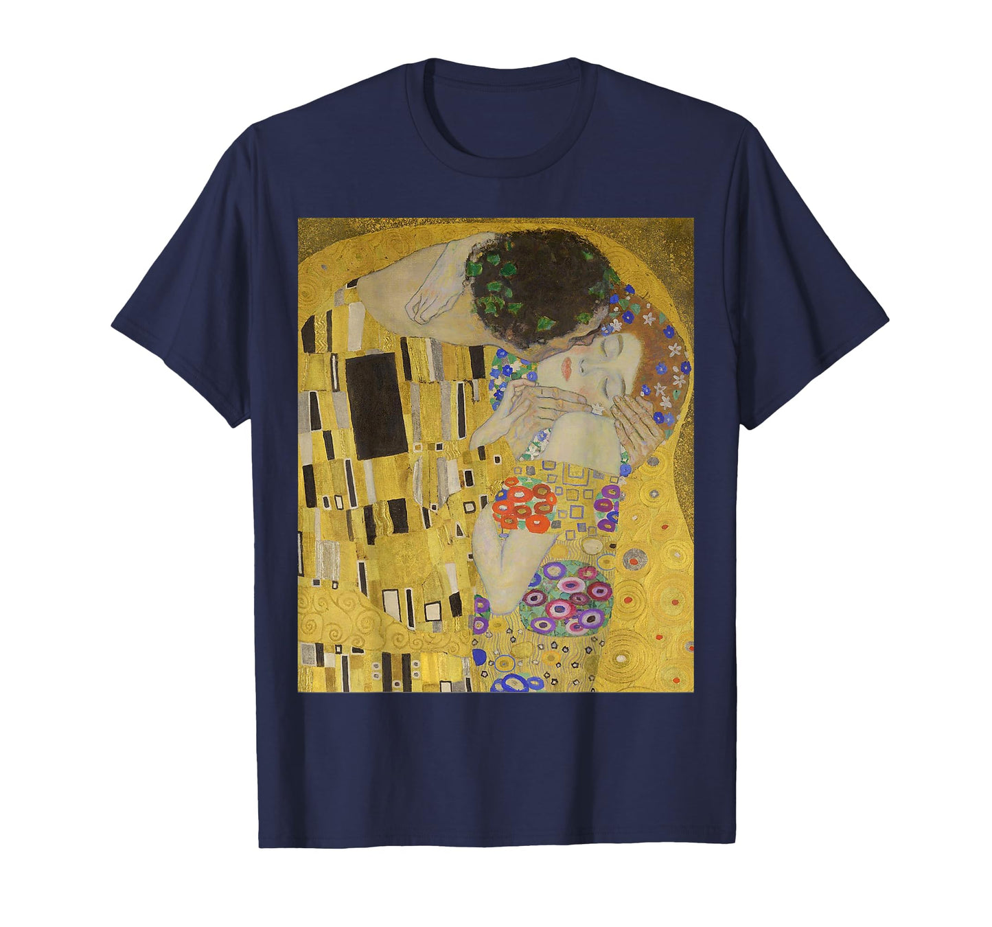 The Kiss or Lovers by Gustav Klimt T Shirt T-Shirt