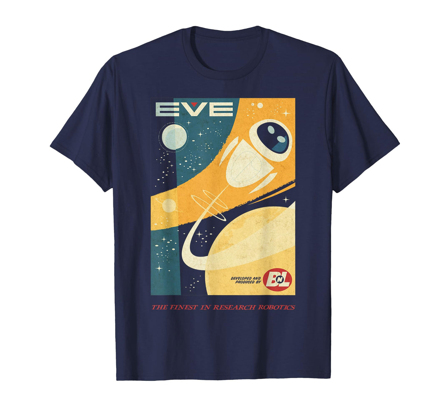Disney Pixar Wall-E Eve Finest in Research Robotics Poster T-Shirt