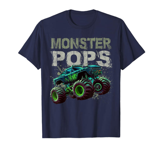 Monster Truck Pops Family Matching Monster Truck Lovers T-Shirt