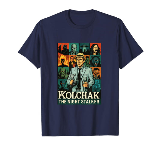 The Night Stalker Complete Episodes Collage Cult Horror T-Shirt