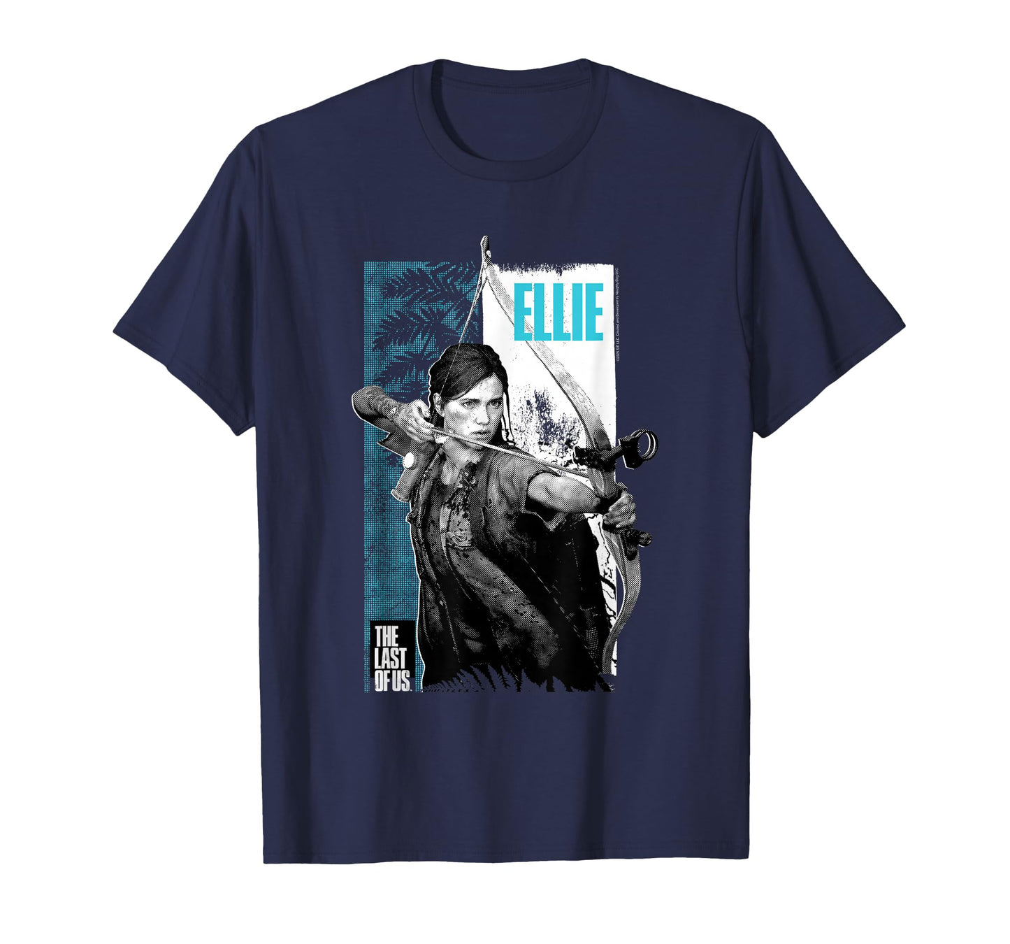 The Last of Us Ellie Bow and Arrow Leaves Video Game T-Shirt