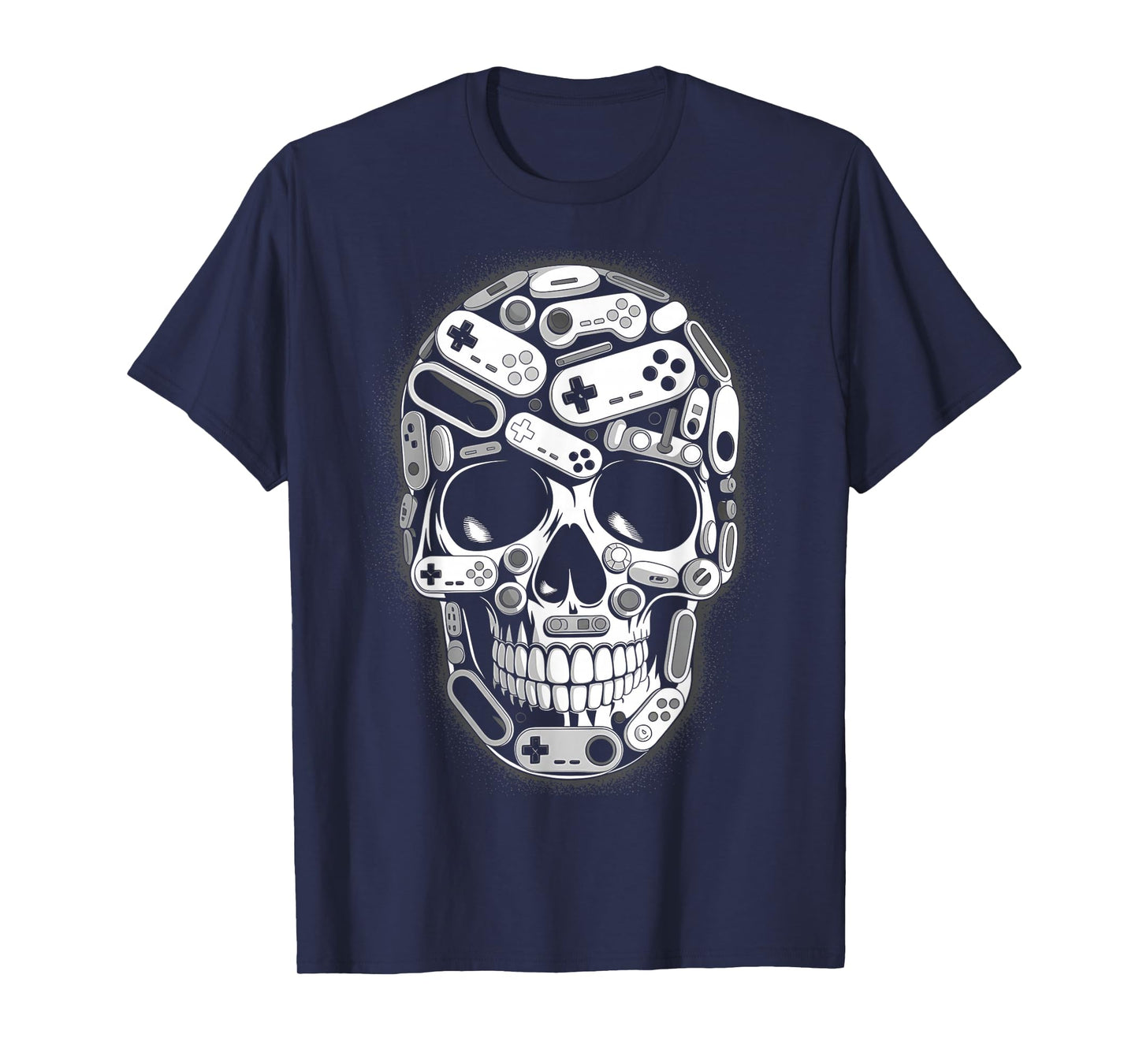 Halloween Skeleton Skull Gamer Boys Men Controller Gaming T-Shirt