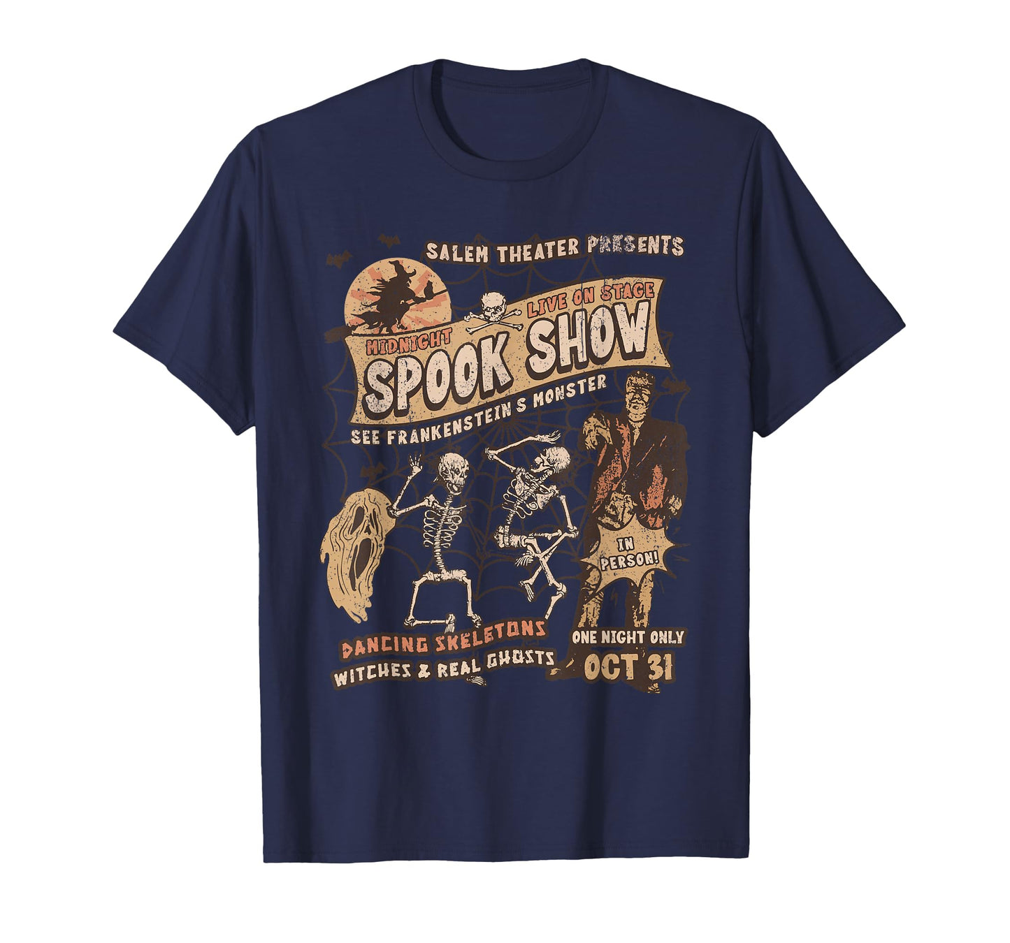 Punk Rock Monster Mummy Horror Movie Fan Halloween Ghosts T-Shirt