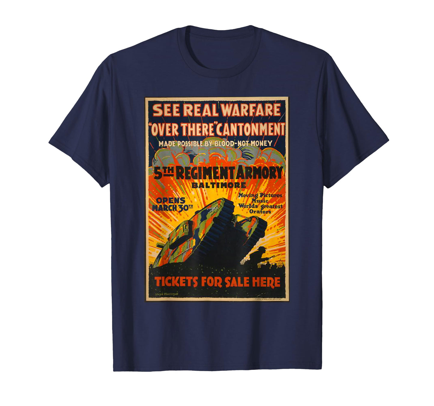 Vintage WW1 T-Shirt WWI Retro Poster World War Advertising T-Shirt
