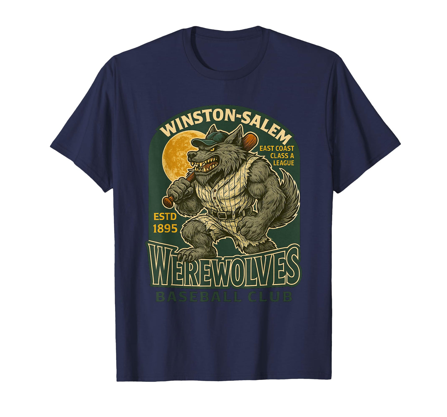 Winston-Salem Werewolves Minor League Baseball Club T-Shirt