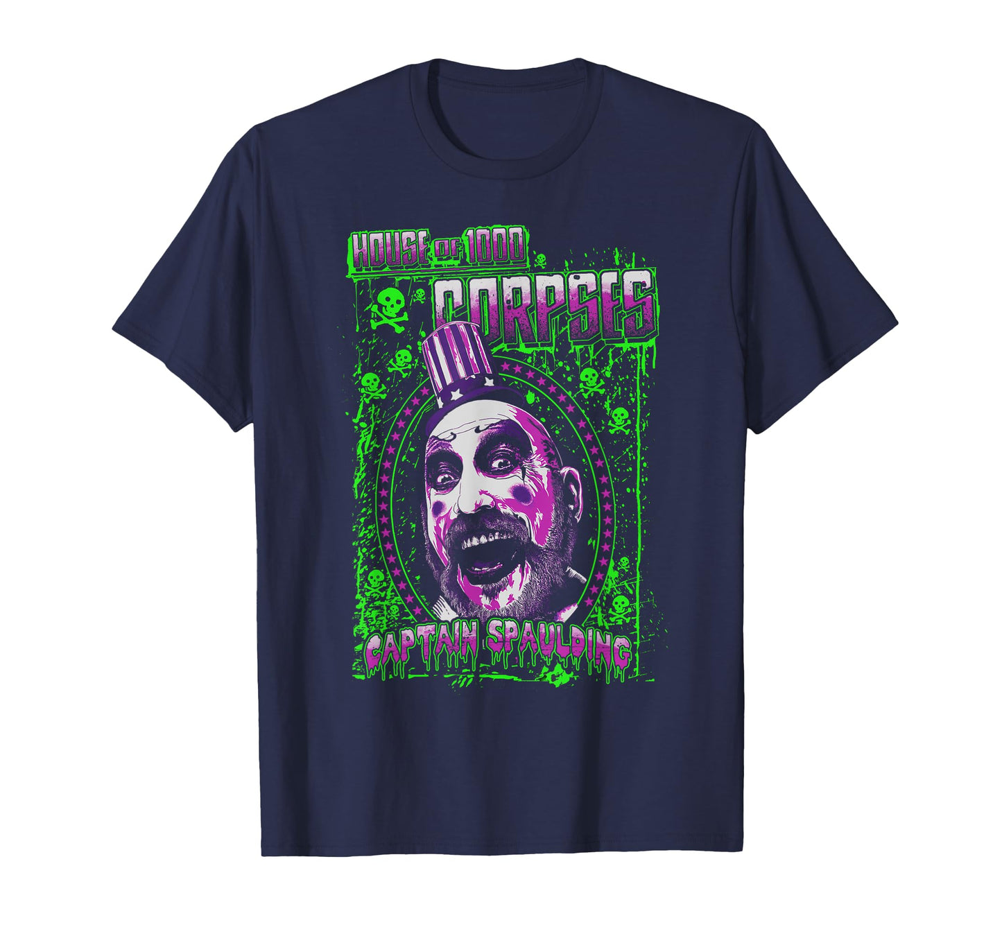 Rob Zombie – Captain Spaulding Green Splatter T-Shirt