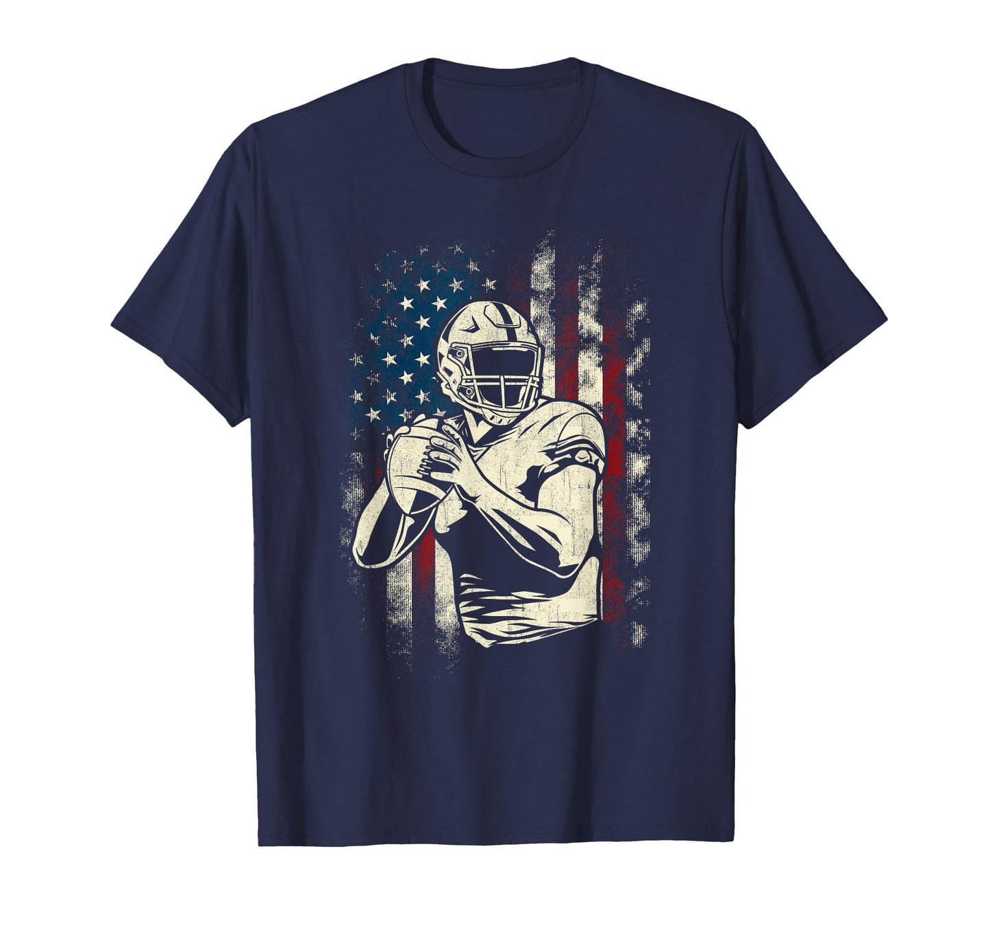 Patriotic Football Player - American Game Ball Sports Lover T-Shirt