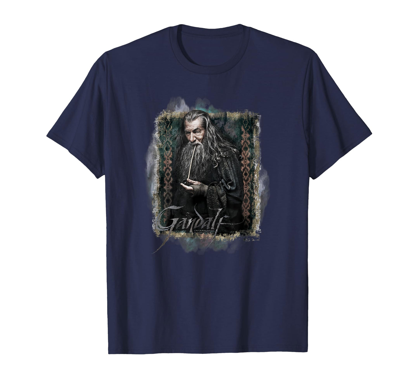 Warner Bros. Hobbit Gandalf Unisex-Adults & Kids T-Shirt, Grey, Small, Short Sleeve, Classic Fit