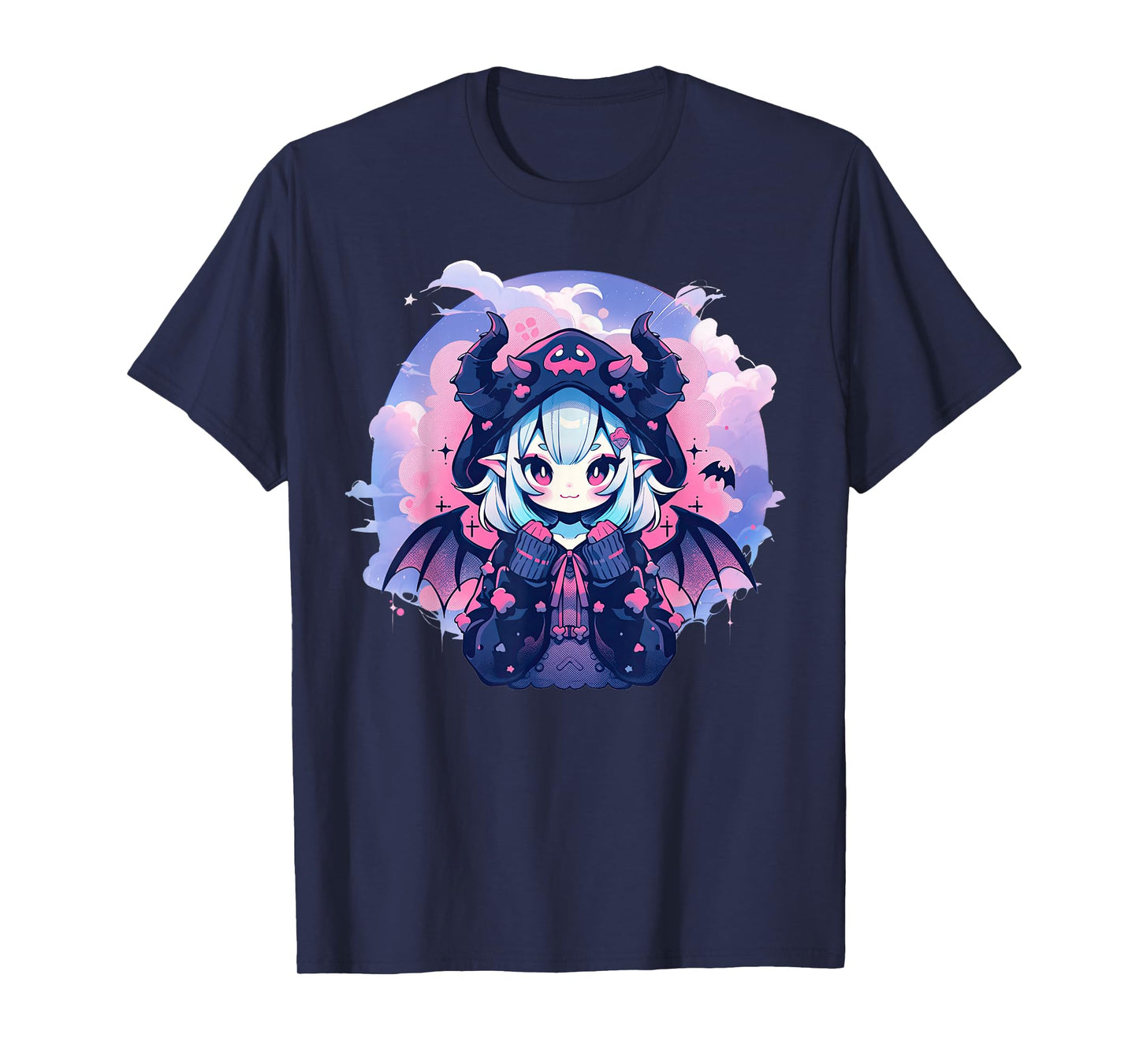 Anime Demon Girl Kawaii Succubus Pastel Goth Cute Witchcraft T-Shirt