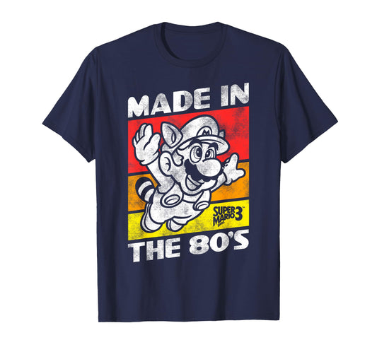 Nintendo Super Mario 3 Made In The 80's Retro T-Shirt T-Shirt