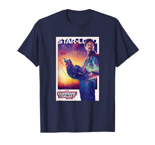 Marvel Guardians of The Galaxy Volume 3 Star-Lord Poster T-Shirt