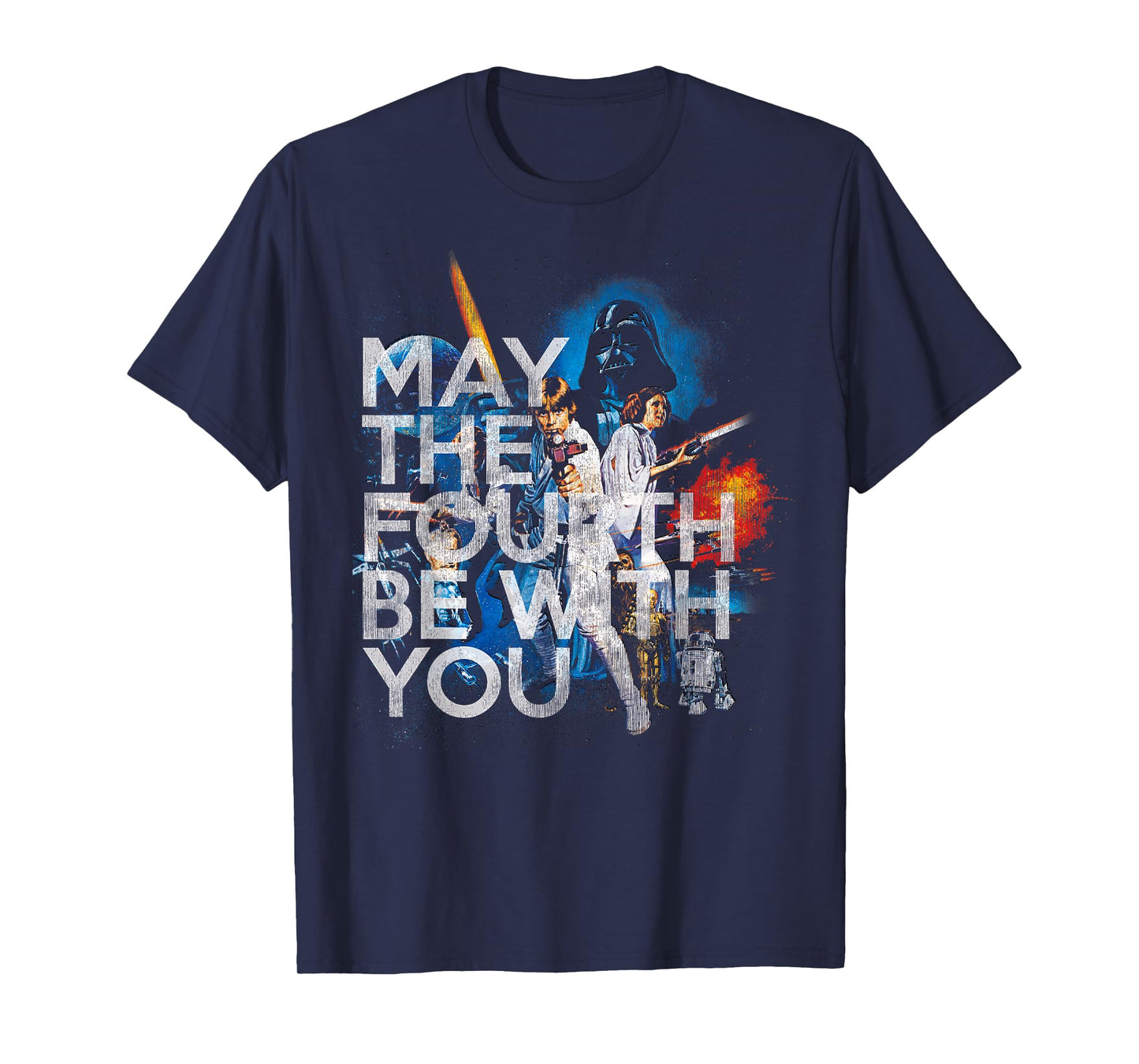 Star Wars May The Fourth Be With You Vintage Disney+ T-Shirt