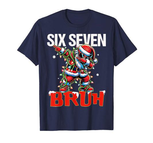 67 Six Seven Burh Santa Christmas 6 7 Meme Men Women Kids T-Shirt