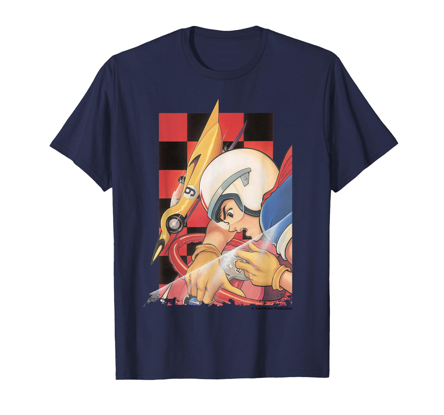 Manga Speed Racer Red Checkered T-Shirt