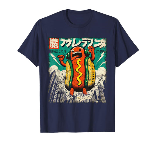 Kaiju Hot Dog Japanese Anime Monster Hotdog T-Shirt