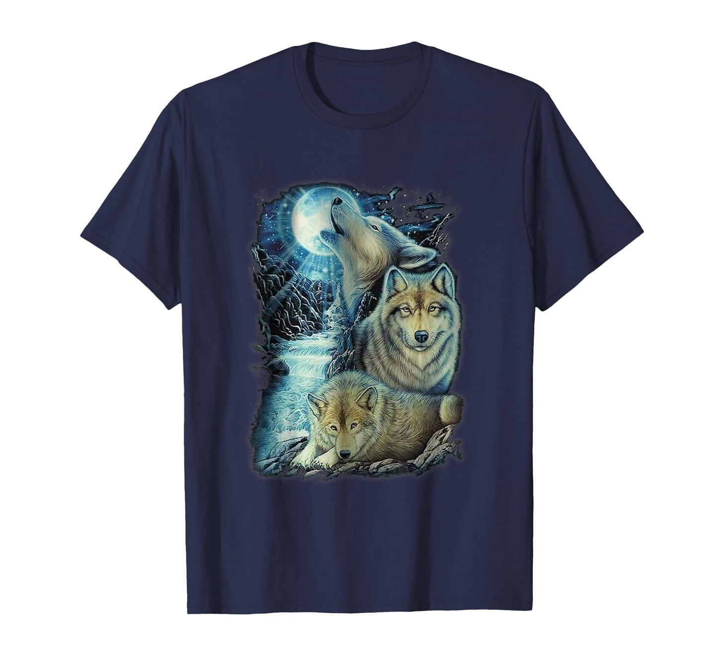 Vintage wolf mens Shirt wolf women Lovers for boys and girls T-Shirt