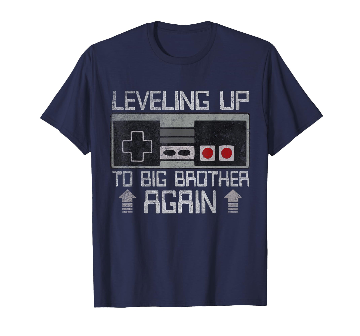 Leveling up to Big Brother Again Funny Gamer Boys Kids Men T-Shirt