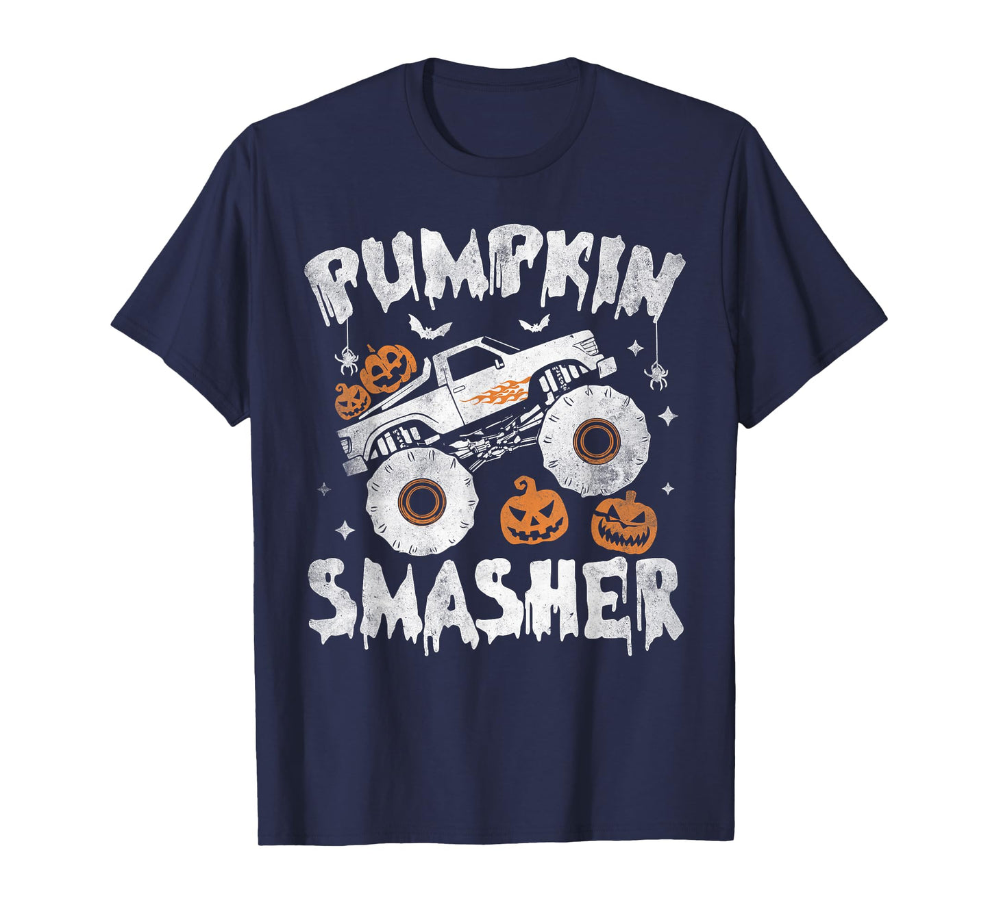 Pumpkin Smasher Toddler Halloween For Monster Truck Lover T-Shirt