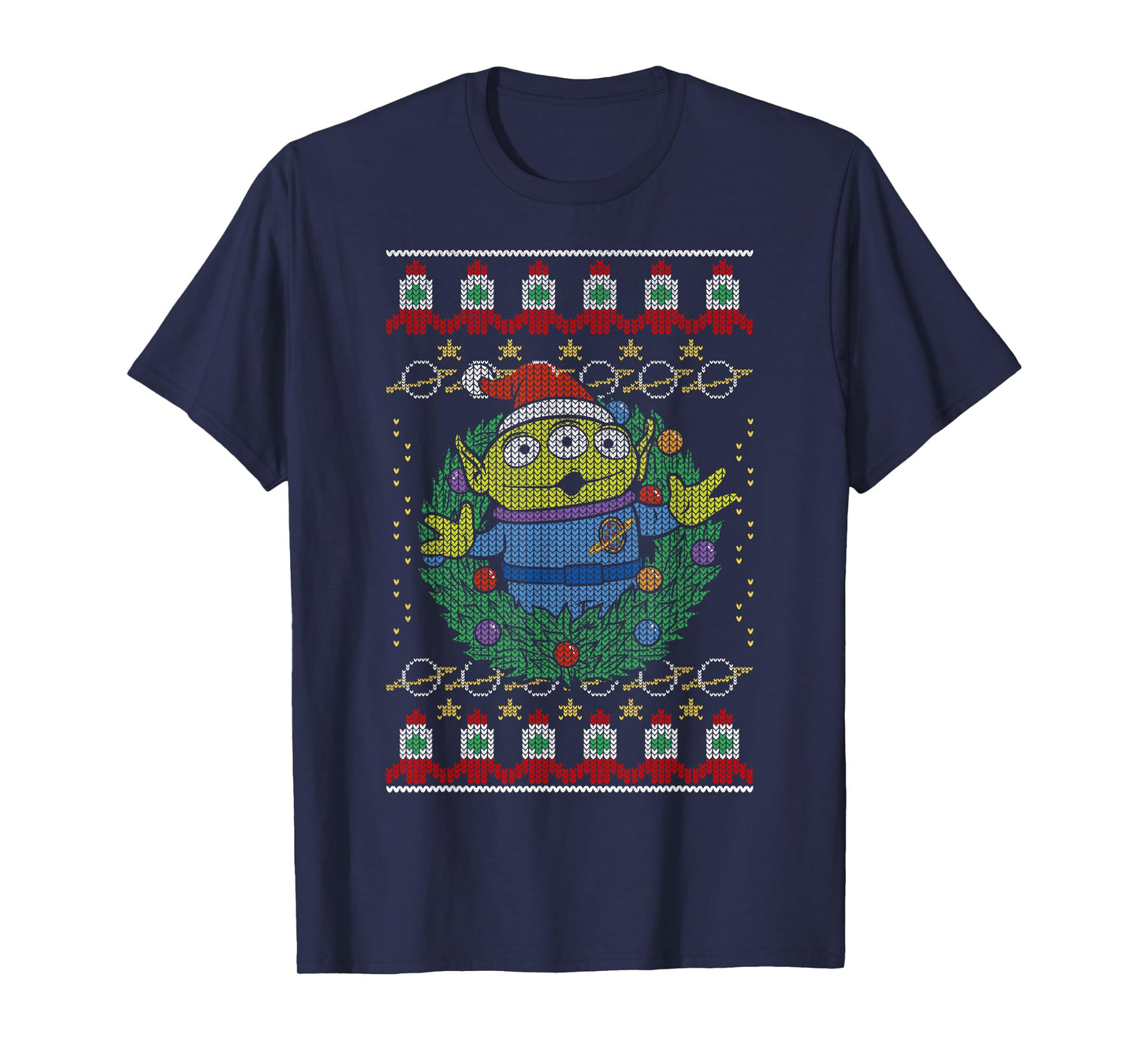 Disney Pixar Toy Story Alien Greetings Ugly Christmas Style T-Shirt
