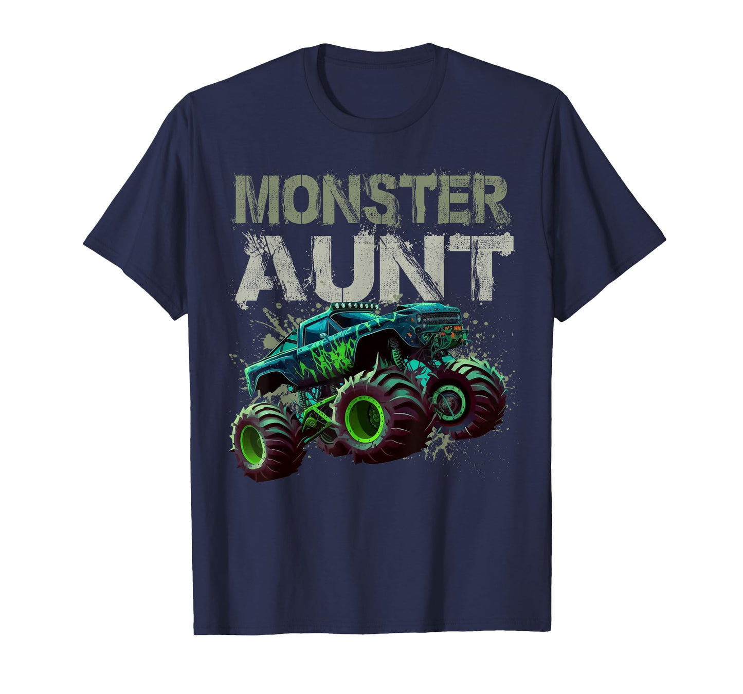 Monster Truck Aunt Family Matching Monster Truck Lovers Gift T-Shirt