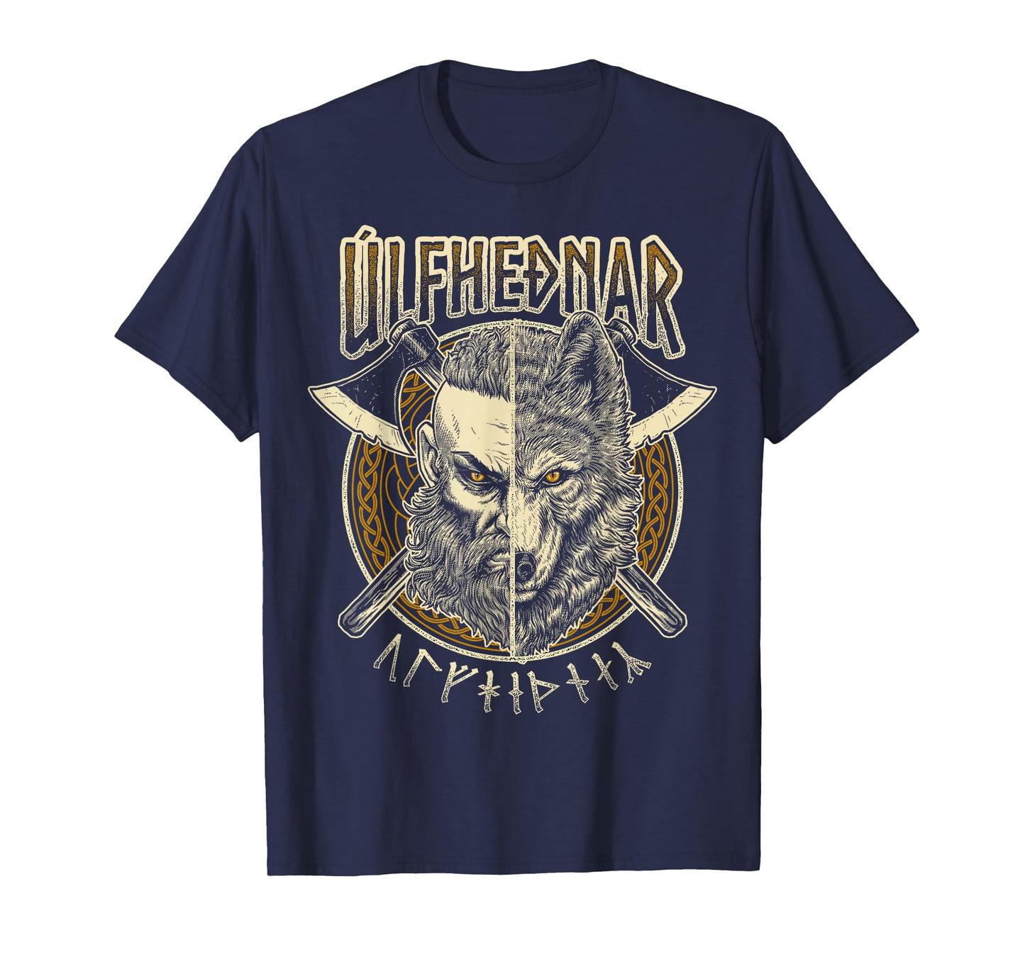 Viking Wolf Ulfhednar Pagan Nordic Valhalla Warrior T-Shirt