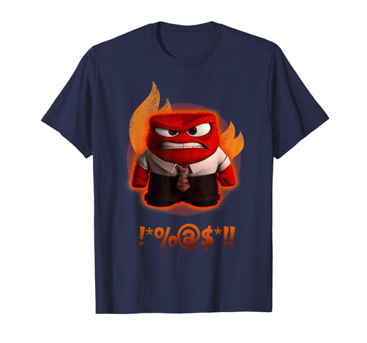 Disney Pixar Inside Out Anger Shouting Curses Fiery Shot T-Shirt