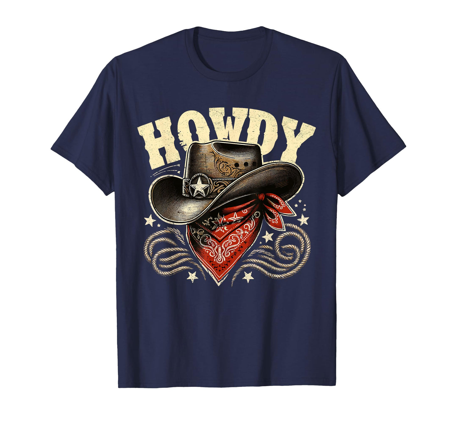 Howdy Cowboy Hat Western Rodeo T-Shirt