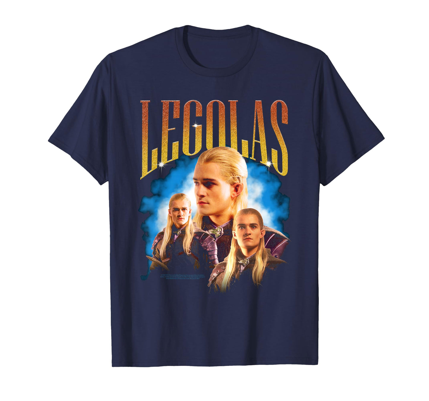 Lord of The Rings Legolas Vintage Bootleg Portrait Elf Movie T-Shirt
