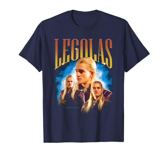 Lord of The Rings Legolas Vintage Bootleg Portrait Elf Movie T-Shirt