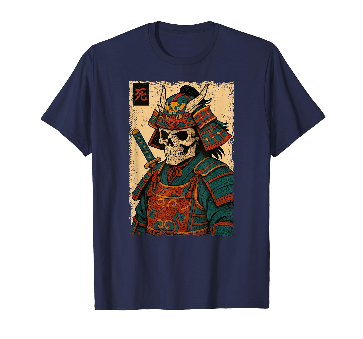 Japanese Samurai Warrior Skulls Japan Ninja Boys Girls T-Shirt