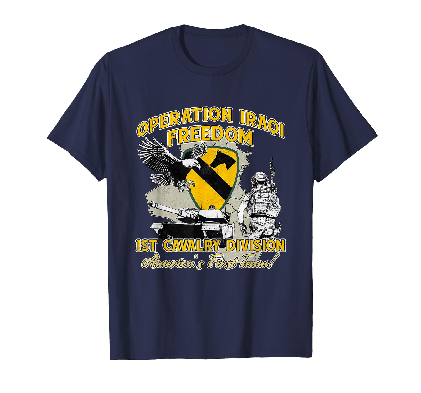 1st Cavalry Division - Operation Iraqi Freedom OIF Veteran T-Shirt