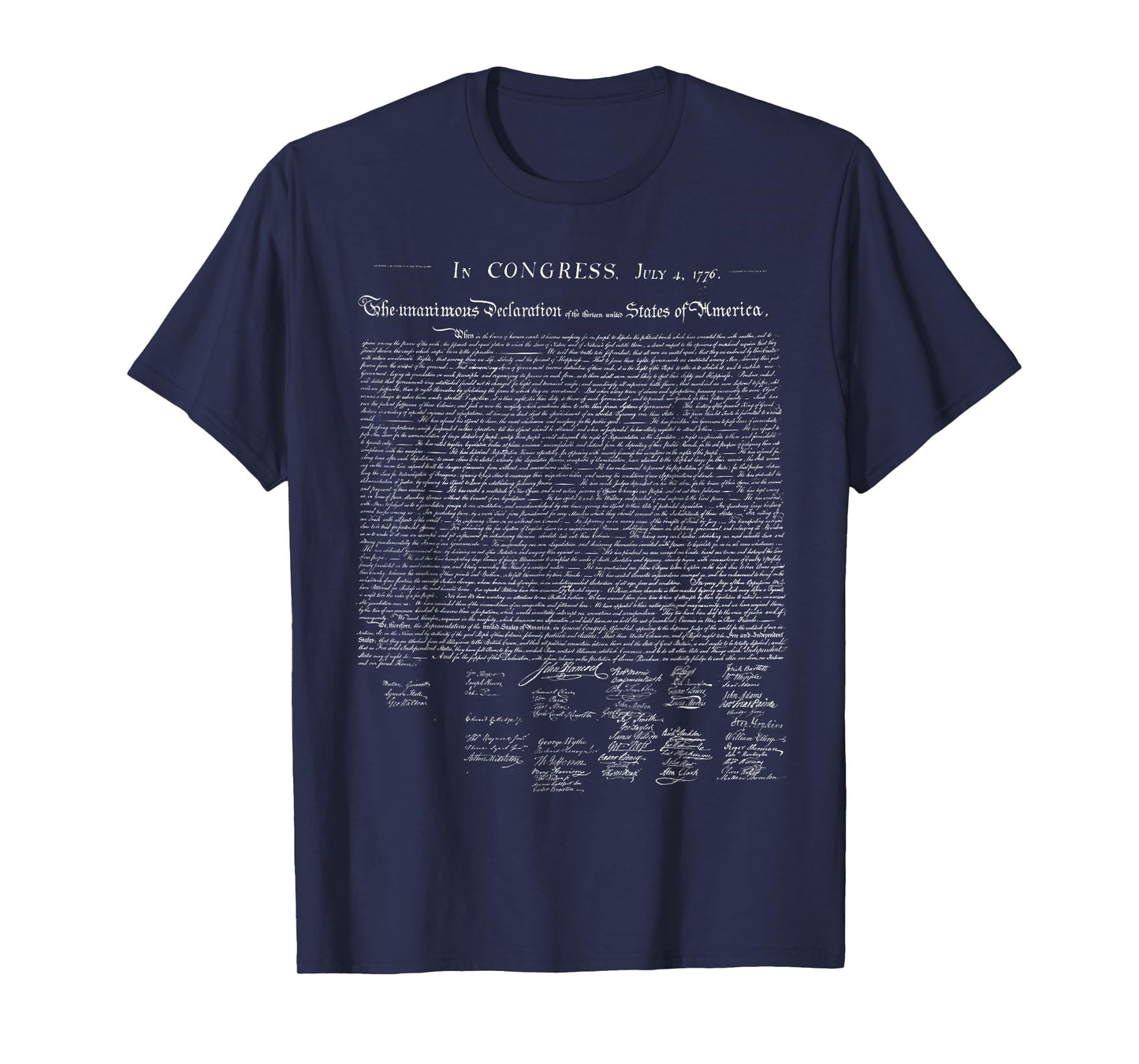 Declaration of Independence Liberty Constitution America USA T-Shirt