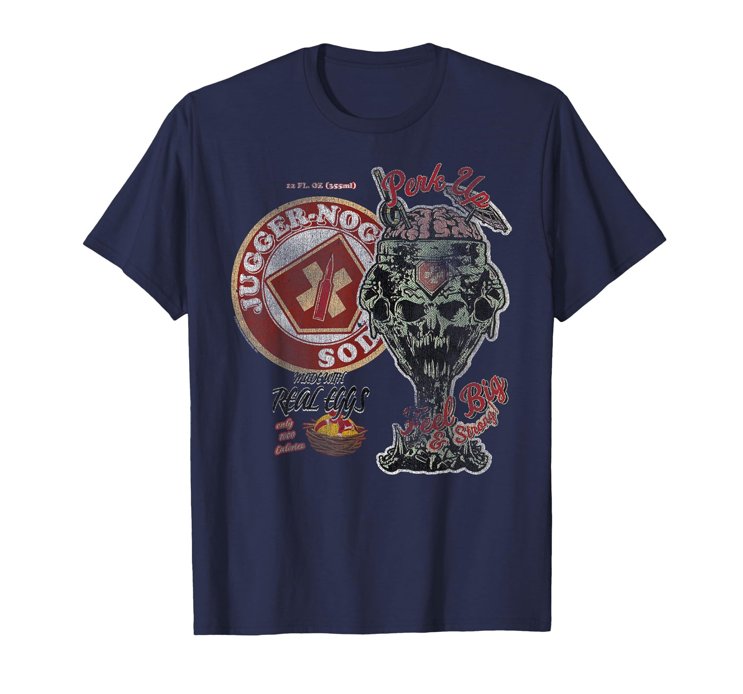 Call of Duty Jugger-Nog Soda Collage Video Game T-Shirt