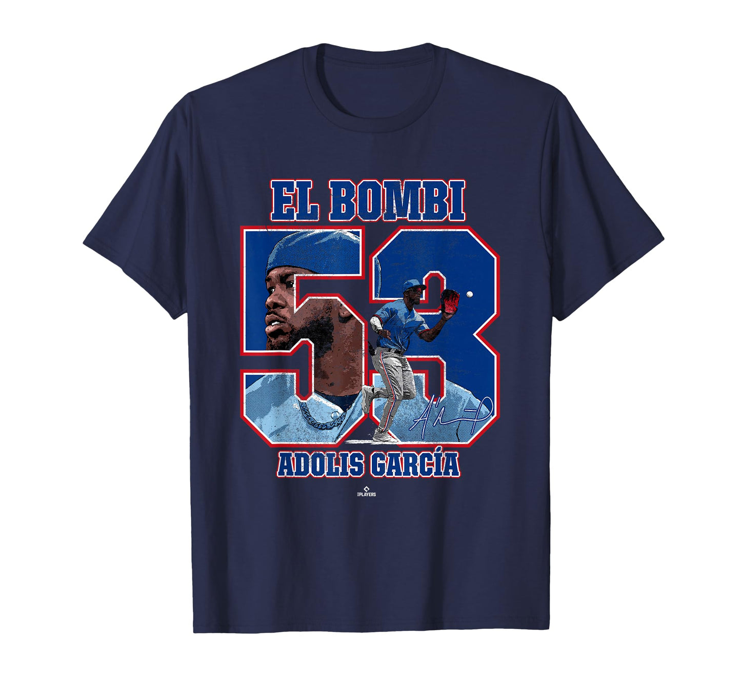 El Bombi Adolis Garcia Texas MLBPA T-Shirt